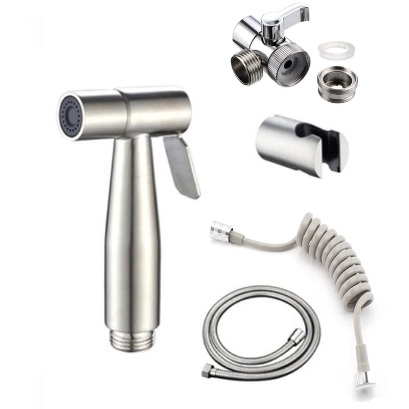 Support pistolet pulvérisateur bidet portable inox pour WC portable