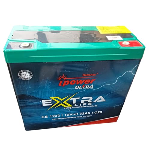 Image of Electric Scooty Free Sealed Lead Acid Battery 12V 32Ah(Black Green) SMF Battery
