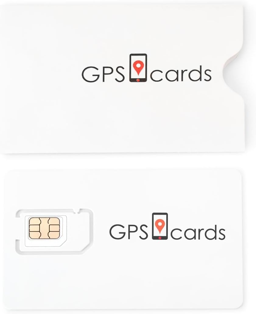 GPS Cards SIM for Concox BL10 GPS Minivan Asset Tracker + GPS Service + APP,$5 Included,5G/4G/3G/2G Compatible,3 in 1 Simcard-Standard Micro Nano, Roaming,GPS Unlimited Data