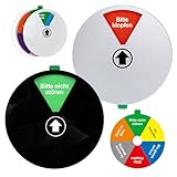 Türschild Büro 2 Set Acryl, Bitte Nicht Stören Schild Büro, 6 Zustände Drehbar, Magnetisch & Selbstklebend, für Meetings & Homeoffice