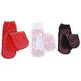 HAKIDZEL Selbstheizende Warme Socken Zufälliger Stil aus Baumwolle 3 Paar mit Mittlerem Schaft Atmungsaktiv und Komfortabel Zufällige Farbe für Outdoor