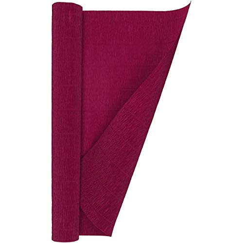 Crepe Paper Roll, Heavy Italian 180 G, 13.3 Sqft, Cardinal Red #TOP10