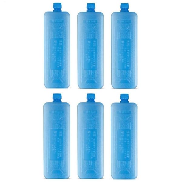 6X Reusable Ice Packs For Coolers,Air Conditioner Fan Ice Crystal Box,Fast Freezing Cooling Packs For Lunch Boxes,Tower Fans & Air Coolers,Long Lasting Freezer Blocks For Camping,Picnics,Beach Trips