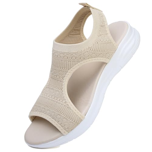Sandalias ortopédicas de mujer lavables con suela de cuña muy ligera