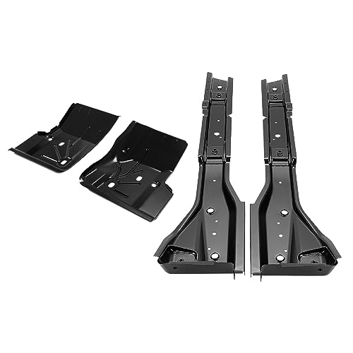 KUAFU Floor Supports & Floor Pans Compatible with 1997-2006 Jeep TJ Wrangler 2-Door Left & Right Full Body Mounts Torque Boxes Steel Electrophoresis 2 Packages