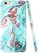 A-Focus Case for iPhone 6s Case Marble, iPhone 6 Case, Smooth Marble Series Rock Stone IMD Design Shock Proof Flexible Slim TPU Rubber Case for iPhone 6 iPhone 6s 4.7 inch Glossy Bluish Green