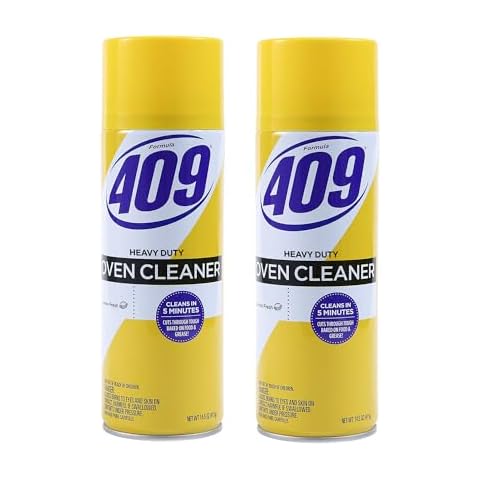 409 Heavy Duty Spray-On Oven Cleaner, Cuts Through Grease & Grime on Contact, A Powerful Clean You Can Trust, Lemon Scent, 14.5 Oz | Grill Cleaner, Stove Top Cleaner, 409 Cleaner Cover