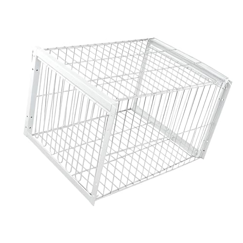 LOL-FUN 自動トラップケージ 頑丈 組み立て簡単 片側入口 自動鳩収集器 養鶏場向けトラップ, 2 入口