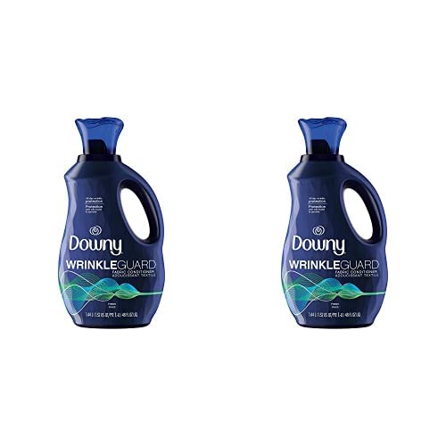 Downy Wrinkleguard Liquid Fabric Softener & Conditioner, Fresh, 48 Fl Oz. Bottle, 48 Fl Oz (Pack of 2)