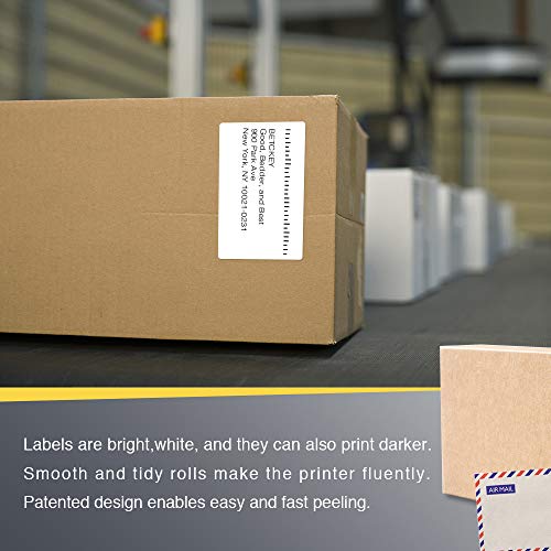 BETCKEY - 4" x 2.5" (102 mm x 64 mm) Shipping & Multipurpose Labels Compatible with Zebra & Rollo Label Printer,Premium Adhesive & Perforated [6 Rolls, 3720 Labels] by BETCKEY - Image 5