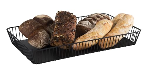 APS 30414 GN 1/1 Korb URBAN, Metall, 53 x 32,5 cm, Höhe 7,5 cm, schwarz – Ansicht 2