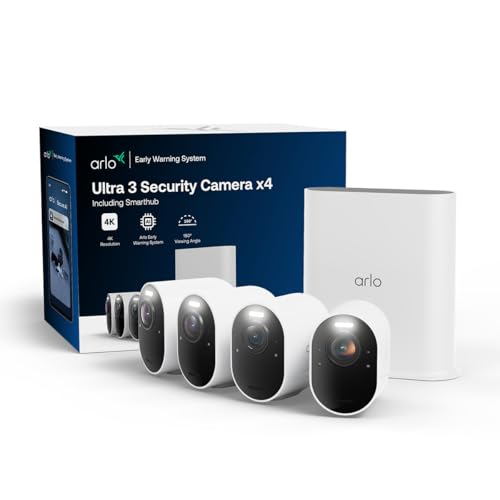 Arlo Ultra 3 (4er-Set inkl. Hub)