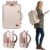 Mochila mala Executiva Premium com Compartimento para Notebook, Impermeável, Grande Capacidade, Expansível (OFF- white)