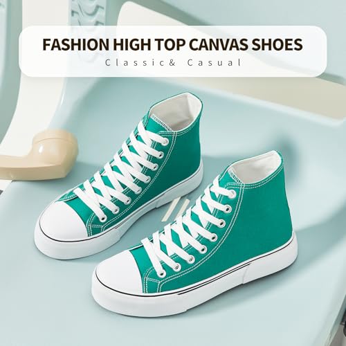 Image of hash bubbie High Top Canvas Sneakers Fashion Walking Shoes | high tops non slip on walking breathable casual comfortable lace up tennis shoes
