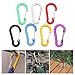 GMBYLBY 5Pcs/Set Wiregate Carabiner Clips Aluminum Alloy D-Shape Spring Clip Multi-Uses for Hiking Camping Fishing Backpacking