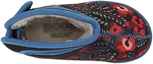 BOGS unisex baby Bogs Rain Boot, Super Flowers Print - Black, 8 Infant US | Image 4