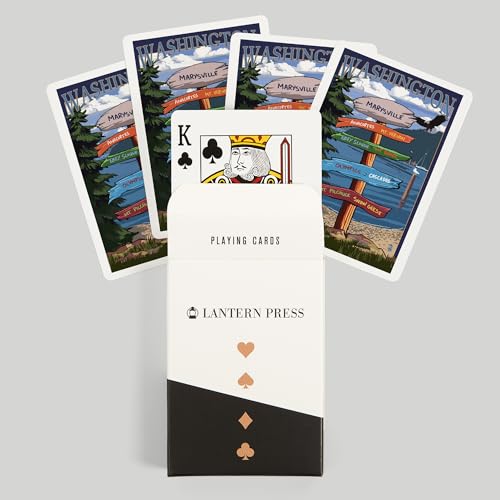 Baraja de 52 cartas tamaño póker Destinos Marysville miniatura 6