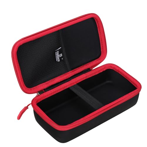 Image of Tourmate Hard Storage Case for JACO Superior Products /TIRETEK /AetralYB /ETENWOLF /VONDIOR Tire Pressure Gauge,Travel Case for Professional Accuracy - 100 /200 PSI (Box for Sale) (Black & Red)