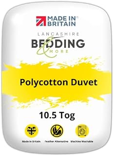 Lancashire Bedding Premium 13.5 tog Winter Duvet Quilt Thick Hollowfibre Duvet from Made In UK - Size King