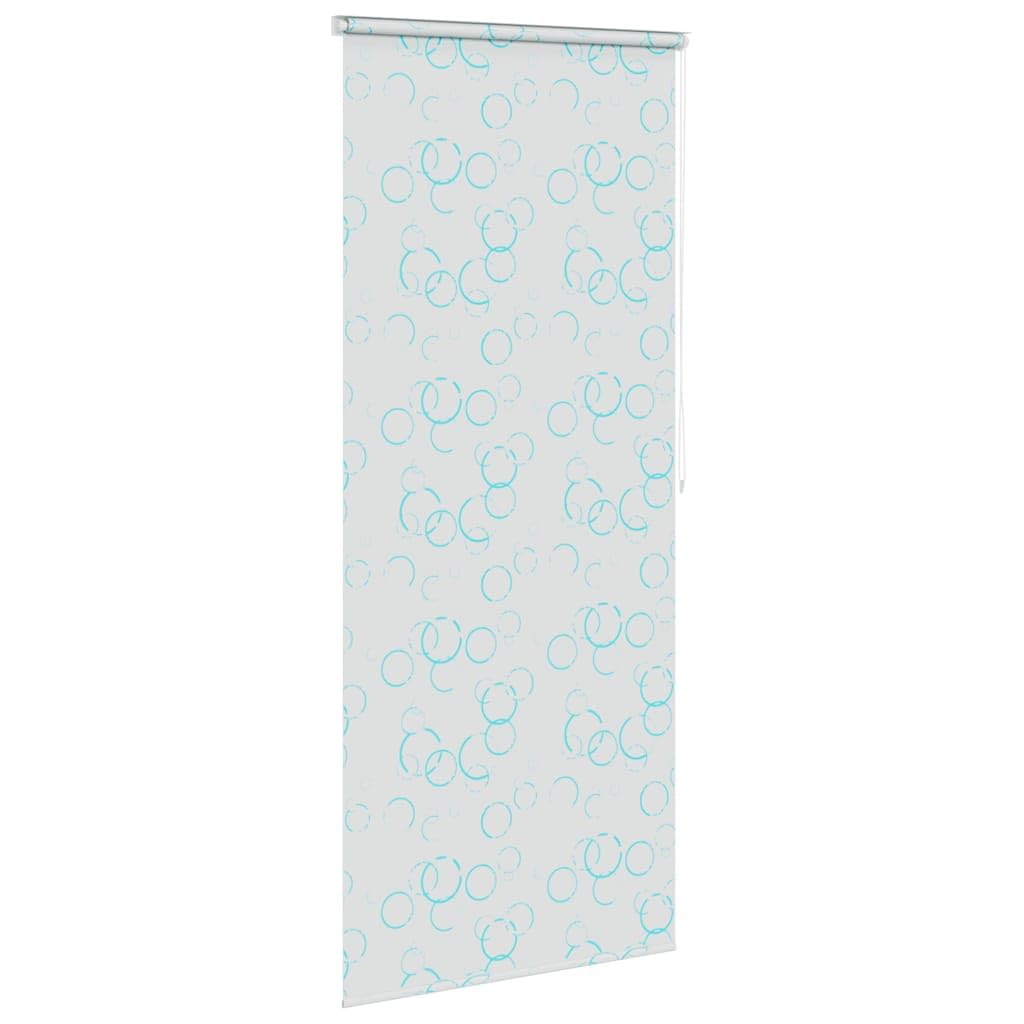 Cortina de ducha enrollable de 120 x 240 cm, diseño de burbujas, 100% EVA con piezas de aluminio, impermeable y de secado rápido, con cordón de tracción a la derecha o izquierda, incluye