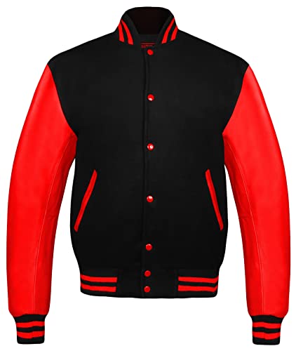 Image of Brutul Bee Original Leather Varsity Letterman Jackets Wool & Leather Original American Style Varsity Jackets