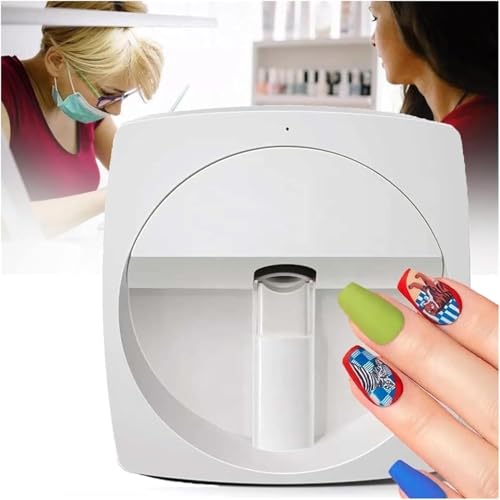 ポータブル 3D スマート ネイルアート プリンター、デスクトップ ネイル プリンター ネイル プリント ロボット デジタル モバイル ネイル アート スタンピング プリンター、ネイル スタジオ/ネイリスト/ネイル用のサムネイル