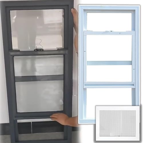 Vertical Sliding Window Skylight 10x46in / 25x117cm, White Ventilation Shed