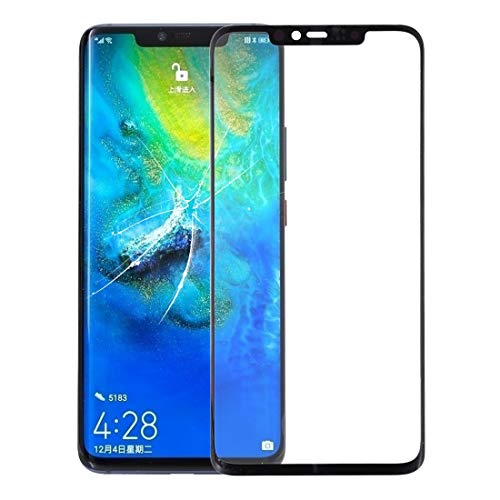 Vitre extérieure en verre pour Huawei Mate 20 Pro noir lentille de remplacement écran