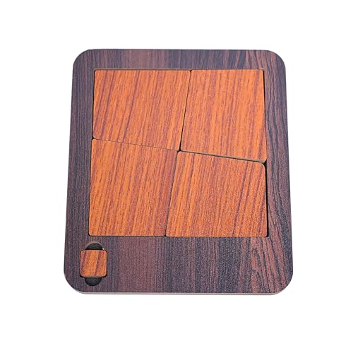 Image of Wooden Square Fit Puzzle for Kids | Brain Development Toy for Logical Thinking & Shape Matching | Montessori Educational Puzzle Game