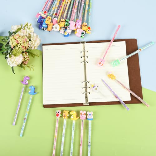 Set de 48 lápices apilables divertidos para estudiantes miniatura 5