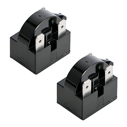 Aopin 3 Pin 22 Ohm Refrigerator Ptc Starter/Start Relay Compressor Starter Relay Replacement Part For Car Refrigerator, Portable Freezer, Beverage&Wine&Beer Cooler, Air-Conditioning Compressor 2 Pcs #TOP7