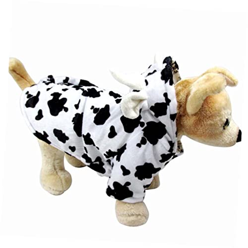 Disfraz de vaca para perro talla L POPETPOP miniatura 2