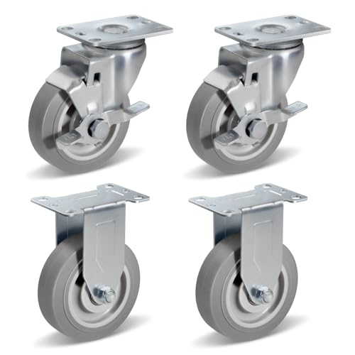 CWfutureparts 4 Inch Castets Set of 4 Heavy Duty Caster Whee...
