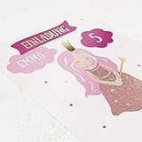 sendmoments Einladungskarten für Kindergeburtstag, Prinzessinnen & Feen, 5er Karten-Set, für Kinder, mit individuellem Einladungstext selbst gestalten, Karten mit Goldfolienveredelung