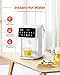 VEVOR Instant Hot Water Dispenser, Countertop Boiling Water Dispenser with Adjustable 7 Temperatures & 7 Water Volumes, 118oz Removable Water Tank, Quick Heating with Touchscreen & Child Lock for Home