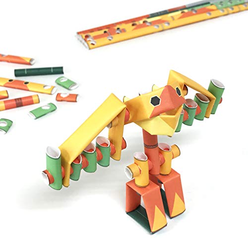 PIPEROID Jet Jonathan - Japanese 3D Paper Puzzle DIY Robot kit for Kids and Origami Kit for Adults