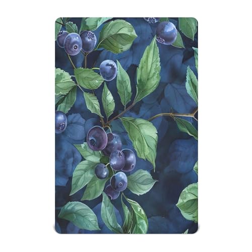 Fuauuyl Blueberry Drap-housse pour berceau pour garçons et filles, drap de berceau doux et respirant pour matelas de berceau standard et matelas de lit pour tout-petits
