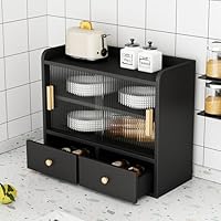 Amazon｜MJKQ9 収納キャビネット 木製 50*28*50cm ショーケース 木目調