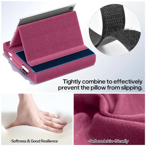 image for KDD Tablet Pillow Stand, Multi-Angle Viewing Ipad Holder for Lap, Bed 