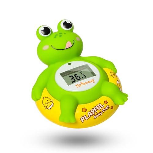 Doli Yearning Upgrade Frog Baby Bath Thermometer, Toddlers Bath Temperature Thermometer Safety Floating Toy, Bathtub Thermometer, at Fahrenheit and Celsius Degree