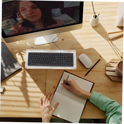 Funda protectora resistente de acrílico transparente para teclados 7
