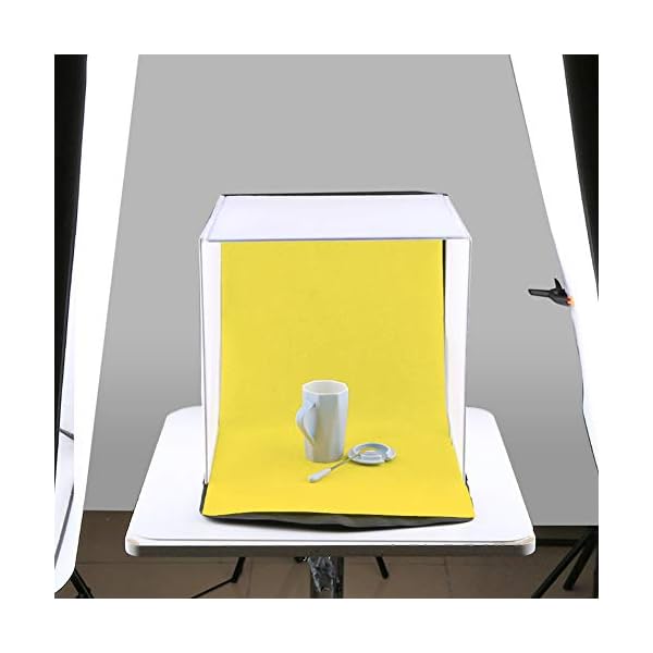 Bigking Leuchtkasten, Fasergewebe 40cm tragbare Beleuchtung Zeltbox Fotostudio Fotografie Zubehör mit 5 Hintergründen – Bild 5