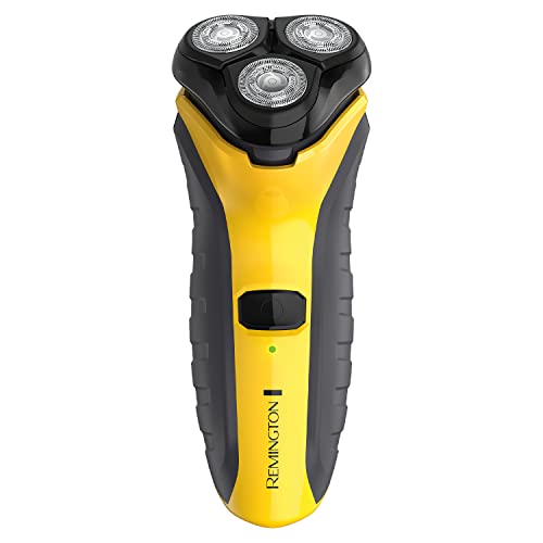 Remington PR1855 - Rasoio elettrico da uomo praticamente indistruttibile (cordless, bagnato e asciutto, rasoio rotativo, rifinitore pop-up, protezione per capelli per 3 giorni, ricarica USB, utilizzo
