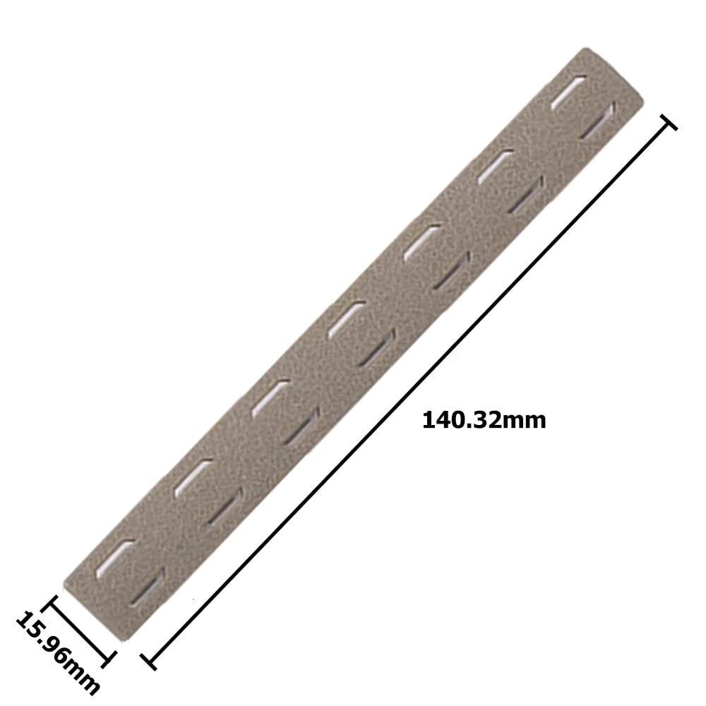 Tactical Rubber Mlok Keymod Rail Panel Kit 5PCS Heat Resistant Handguard Cover Abbronzatura