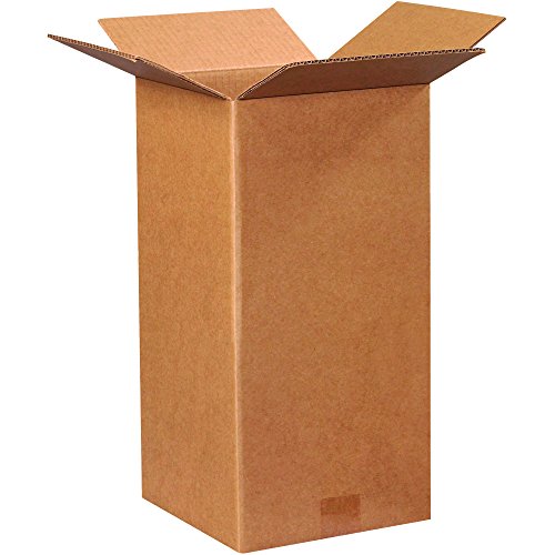 Image of TAPE LOGIC 9x9x18 Tall Corrugated Boxes, Tall, 9L x 9W x 18H, Pack of 25 | Shipping, Packaging, Moving, Storage Box for Home or Business, Strong Wholesale Bulk Boxes