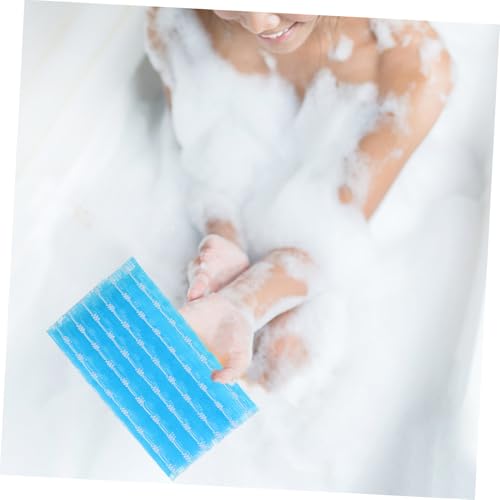 Toalla de baño larga exfoliante para limpiar profundamente la espalda y la cara en la ducha 3