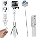 CHUER Perche Selfie Bluetooth, 100CM Selfie Stick Bluetooth Trépied Extensible avec Télécommande sans Fil Rotation à 360°, Compatible pour iPhone Huawei Samsung Android Smartphone Camera Go Pro