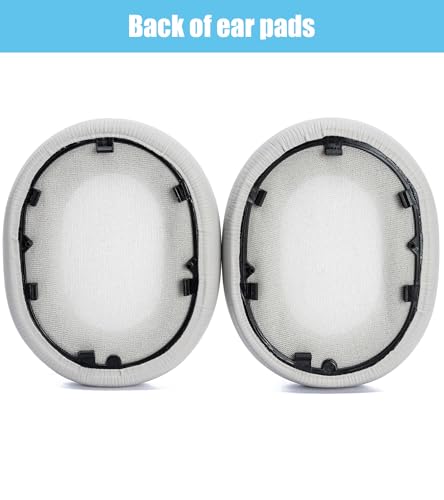 Repuestos de almohadillas para audífonos Sony WH-1000XM5 | Almohadillas de cuero de proteína suave y espuma viscoelástica, color plata platino miniatura 5