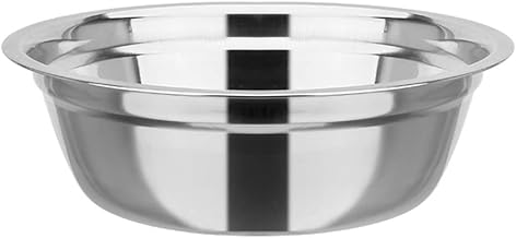 Fansipro Tigelas de mistura tigela agitadora espessas, robustas, kits de acessórios na loja de bolos; shopping center; coquetel, 46 x 133 mm, prata, 2 peças tigelas de mistura / tigelas de agitação