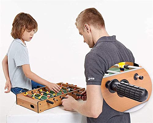 HUIBBGO Tischfußballtisch mit 2 Bällen, 2 manuellen Torschützen, Mini-Fußballtisch aus Holz für drinnen und draußen – Bild 5
